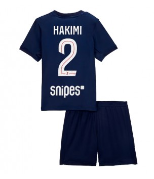 Billiga Paris Saint-Germain Achraf Hakimi #2 Hemmatröja Barn 2025-26 Kortärmad (+ Korta byxor)